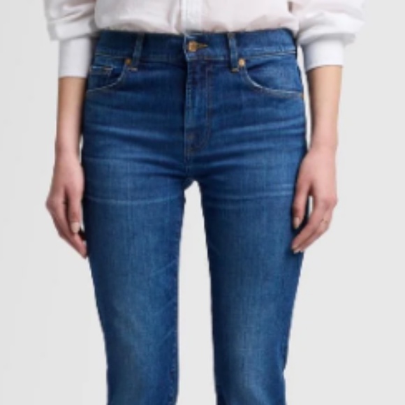 7 For All Mankind "High Waist Bootcut" (mid rise) Size 30 Great Condition! - Picture 2 of 13